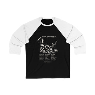 ACES ARE HIGH TOUR 3/4 SLEEVE T-SHIRT