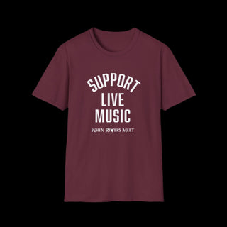 DUDES SUPPORT LIVE MUSIC T-SHIRT