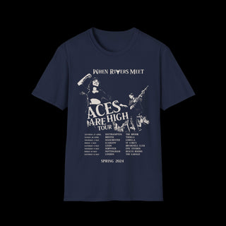 DUDES ACES ARE HIGH TOUR T-SHIRT